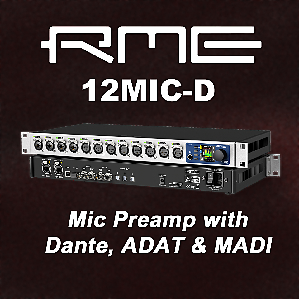 Video of the Week: RME 12Mic-D 12-channel Dante/MADI Mic Preamp