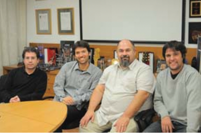 From left, Bernat Camacho, Jordi Busca, Vincenzo Borrelli and Marc Rovira