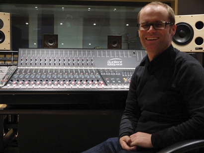 Simon Horn with new Audient ASP8416 console