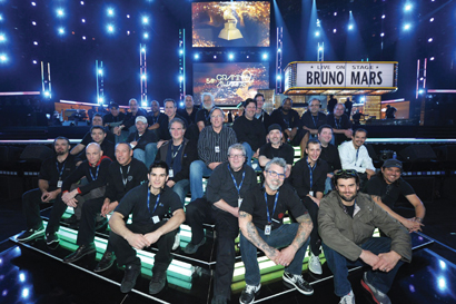 Audio crew at 2012 Grammy Awards, photo courtesy of the Recording Academy - WireImage