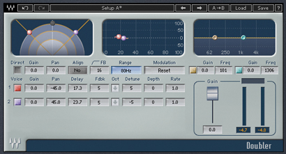 Fig. 1: Two-voice parameters used on the lead vocal