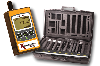 he RF-id SOLO (left) and the RF-id STATION help in identifying wireless device frequencies