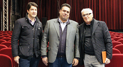 From left, Michele Noselli, Arun Kalra and Giorgio Biffi