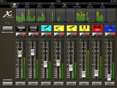 Behringer XiControl Version 2.0 iPad app for X32