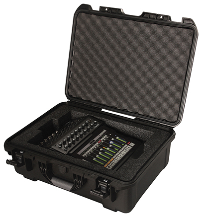 Gator Cases has expanded its line of waterproof injection molded utility cases with a new custom fit model for the Mackie DL1608 mixing console.