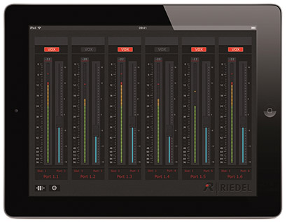 Riedel iPad App for Artist Digital Matrix Intercom Systems