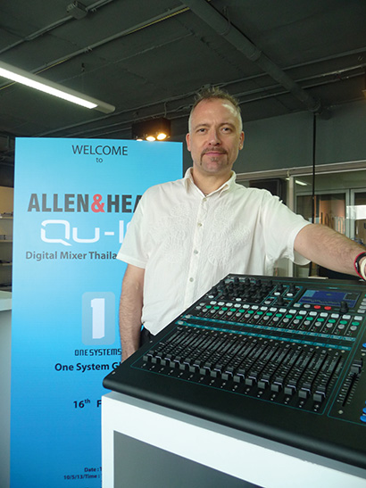 Alex Schloesser with Allen & Heath Qu-16