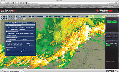 WTD's WeatherOps provides real-time warnings on mobile screens.