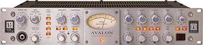 A popular “money channel” choice on many tours, Avalon Design’s Vt737sp offers a tube preamp, opto-compressor, sweep equalizer, VU metering and output level control in a single unit.