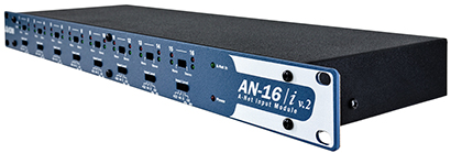 Aviom, manufacturer of the iconic A-16II Personal Mixer and industry leader in personal mixing, is pleased to announce that its new AN-16/i v.2 Input Module, which supports the new A360 Personal Mixer, is now shipping. The AN-16/i v.2 converts 16 line-level analog audio channels to a Pro16e A-Net® digital stream