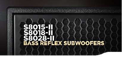 RCF Subwofers S8015-II, S8018-II, S8028-II