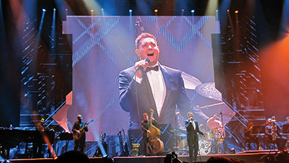 Michael Buble in St. Louis, 2013. Tour photo by Lauren Mitchell