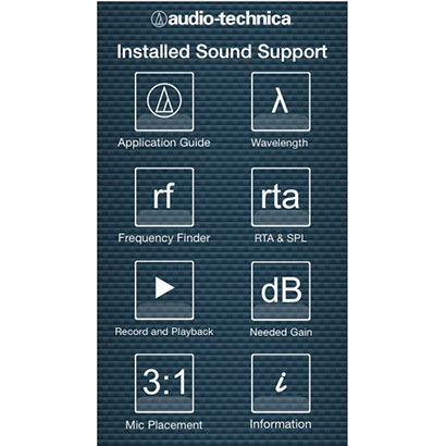 Audio-Technica Installed Sound Support App for iOS Devices