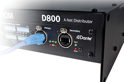 Aviom D800-Dante A-Net Distributor Now Shipping