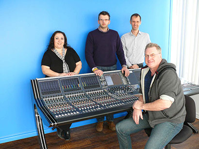 Pictured here, from left, are Sandra Gama (Accountant), Christian Schniering (Product Support Manager – VSM), Herbert Lemcke (President) and Doug Smith (Engineering Manager).