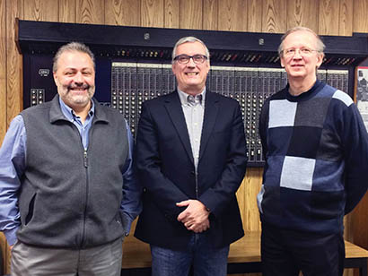 Ashly Audio Names Mike van der Logt EMEA Sales Manager. Pictured here, from left, is Jon Paul Boucher – Ashly Audio COO; Mike van der Logt – Ashly Audio EMEA Sales Manager; Mark Wentling – Ashly Audio CEO.