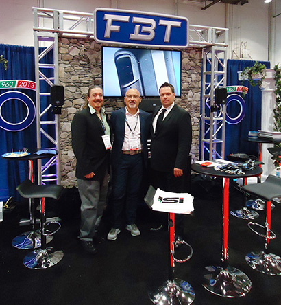 Pictured here, from left, are ISI brand manager Joe Fustolo, FBT export manager Roberto Mataloni and Jamie Villarie.