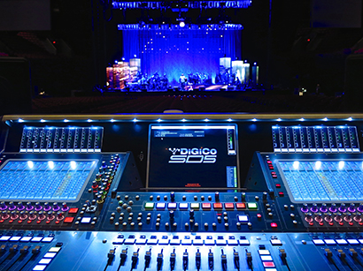 The FOH view at sound check — minutes before the house opens