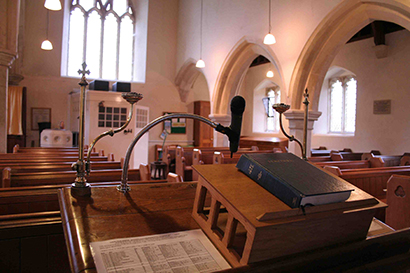 As part of the installation at St. Mary’s Church (Homington, U.K.), integrators Newtech Southern selected Trantec wireless mics for the pulpit to reduce cabling in the historic 14th century building.