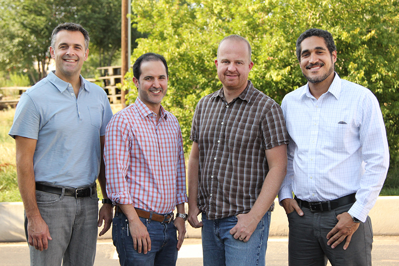 From left, Christopher Spahr, Leonardo Romero, Shan Siebert and Pedro Rocha