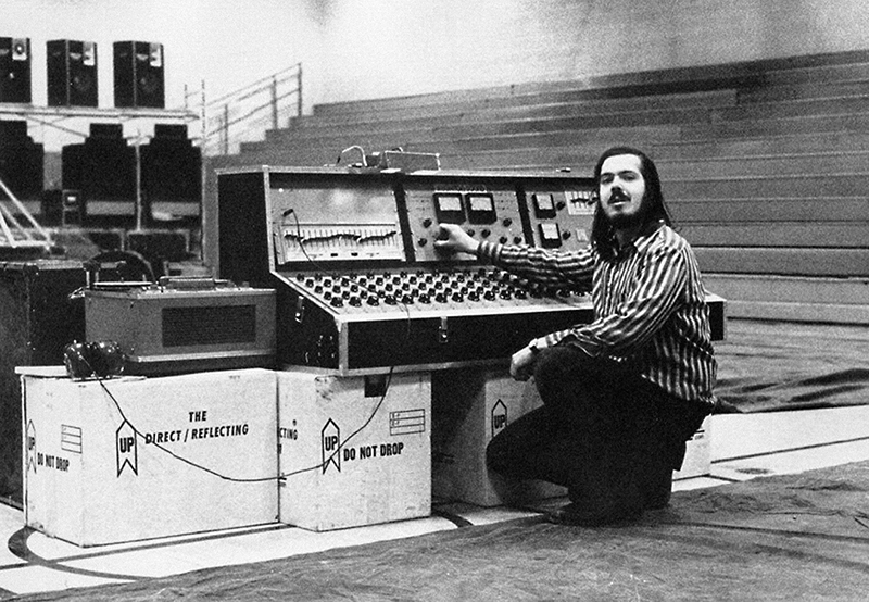 Company co-founder Billy Thompson at Brighton Sound in the early 1970’s.