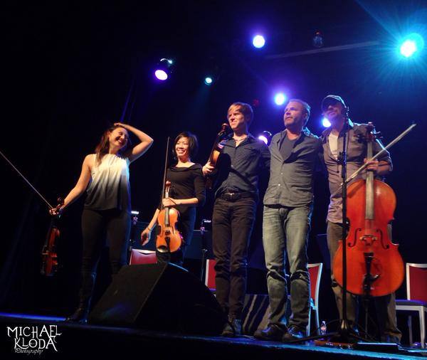 The ensemble: Elizabeth Bacher, Melissa Tong, Jeremy Kittel, John Ondrasik, and Dave Eggar (c) Michael Kloda