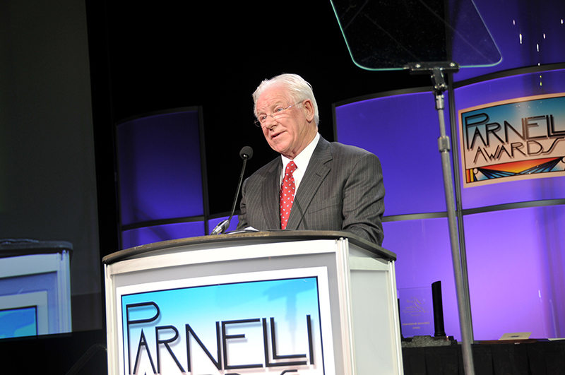 Dennis Sheehan accepted the Parnelli Award for Lifetime Achievement on Oct. 24, 2008.