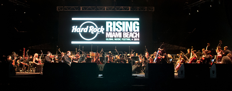 Performers at the Miami Beach 100 Hour Centennial Celebration ranged from Gloria Estefan, Barry Gibb and Andrea Bocelli to the Miami Symphonic Orchestra, pictured here.