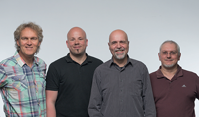 Left to right: Rainer Blanck, Peter Rieck, Martin Ucik and Pascal Miguet