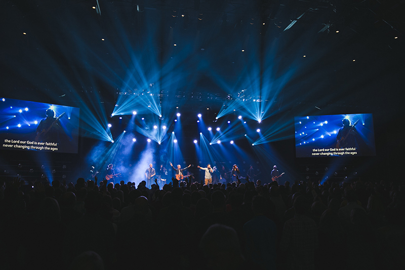 Services at Gwinnett Church feature concert-quality production values.