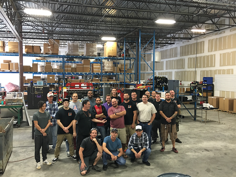 The Entertainment Manufacturing Group (EMG) team in their new facility.