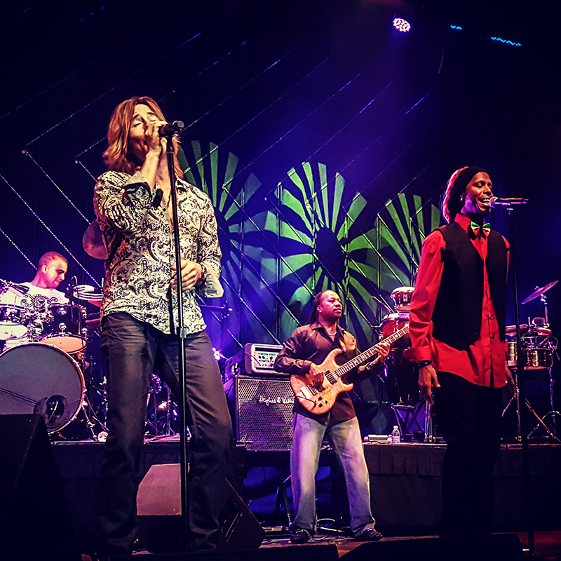 Santa Fe and the Fat City Horns perform at the South Point Casino showroom in Las Vegas. Photo by Tammy Schleppegrell