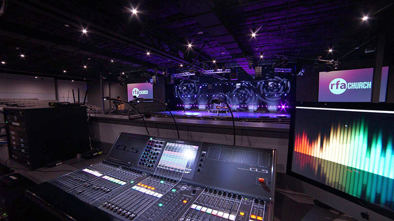 The Raleigh First Assembly Church features an L-Acoustics rig and a Yamaha CL5 console.