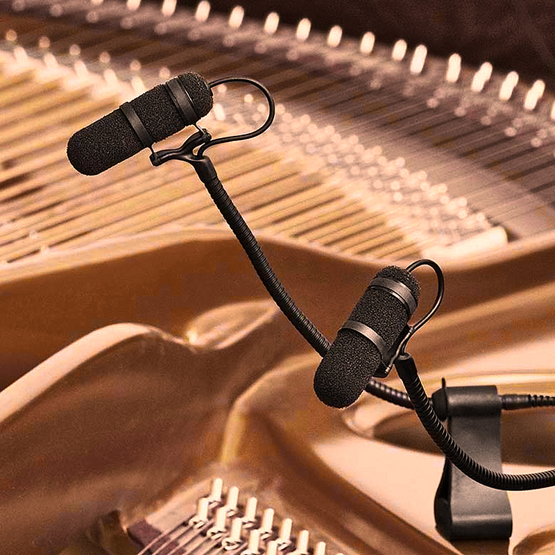 DPA's d:vote 4099 mics are available with a magnetic mount that simplifies placement inside pianos for live applications.