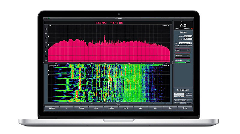 Now in its eighth generation, Smaart (shown here in RTA and spectrograph mode) is a dual-channel, FFT-based Mac or PC software platform from Rational Acoustics that offers a host of powerful analysis tools.