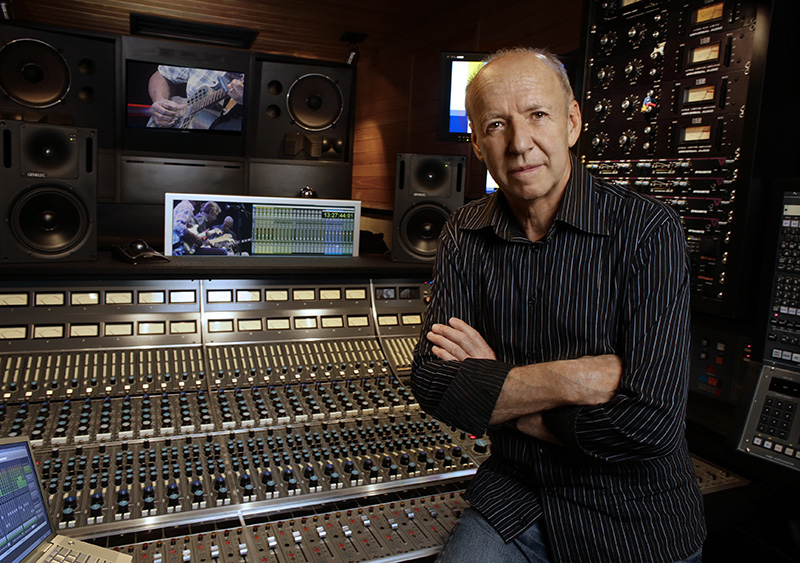 Remote recording legend Guy Charbonneau inside his Le Mobile custom studio on wheels.