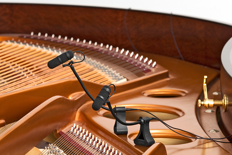 The DPA d:vote 4099P piano miking system — with its magnetic mounts — offer a versatile palette of placement options.