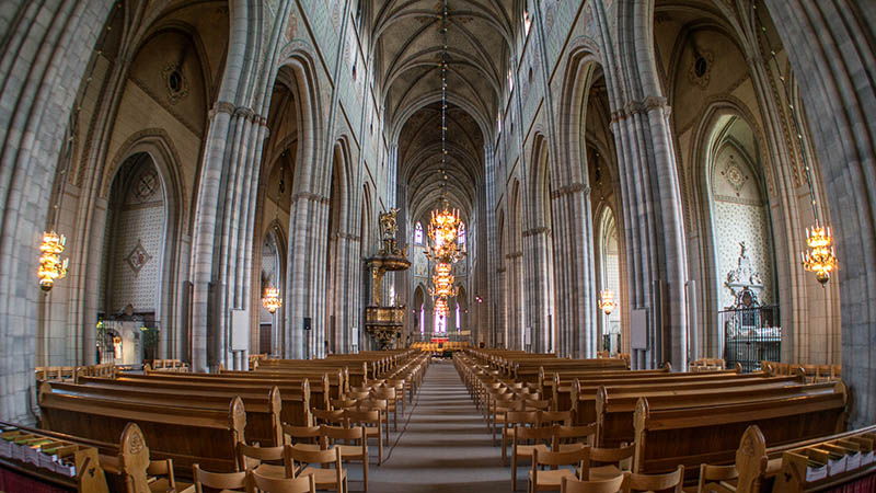 Uppsala Cathedral in Sweden