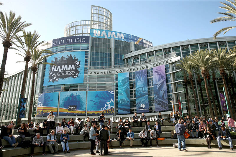 NAMM 2017, during one of the rare moments of clear weather. Photo by Jesse Grant/Getty Images for NAMM