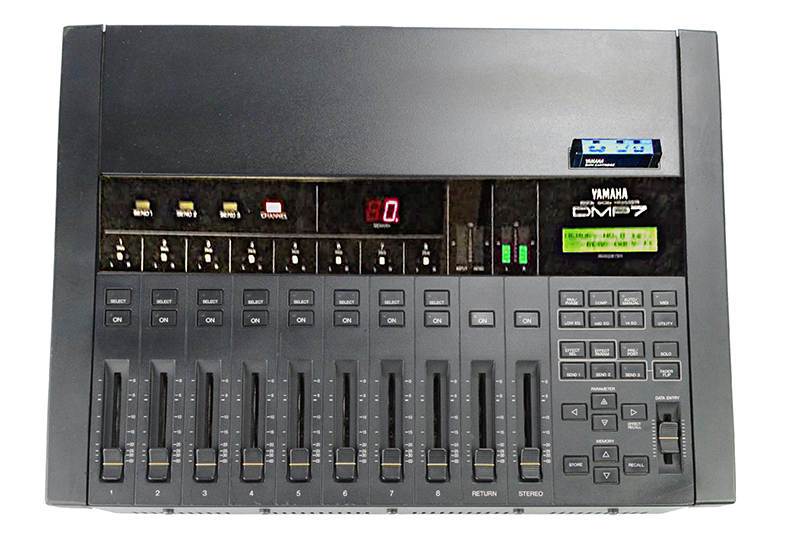 Yamaha’s 1987 DMP7 was the company’s first digital console.