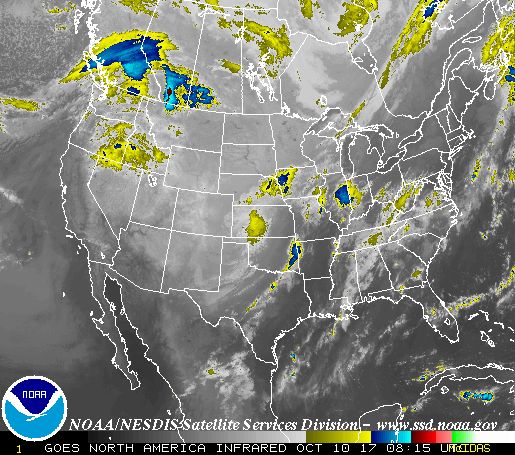 Infrared satellite imaging is one of the tools that can indicate storm activity.