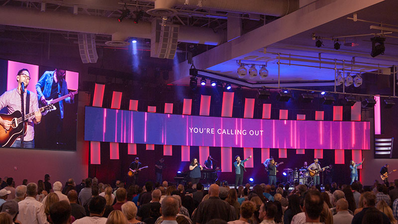 The upgrade took place at the megachurch’s main Lake Forest, CA location. Photos by Jake Henricksen.