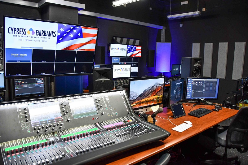 Berry Center production room with Allen & Heath dLive S7000 Surface