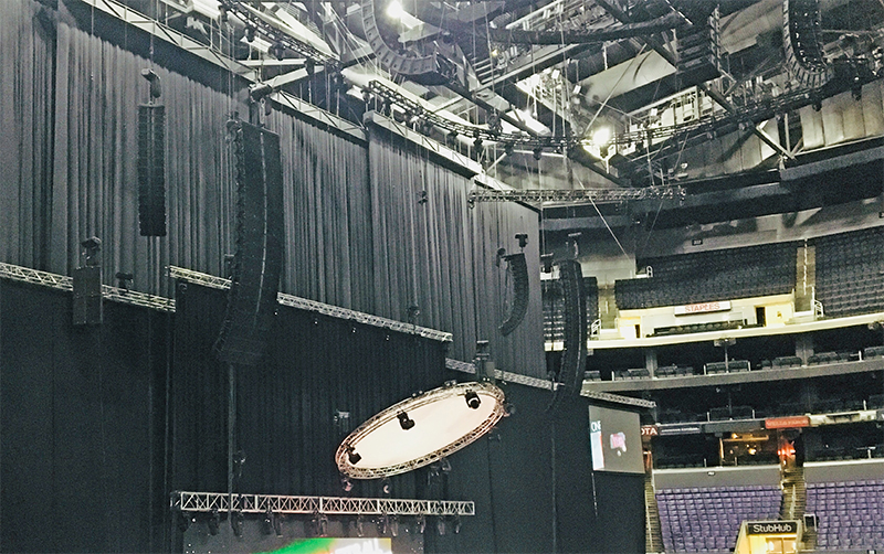 The setup for the comedian's Jan. 26 gig at Staples Center