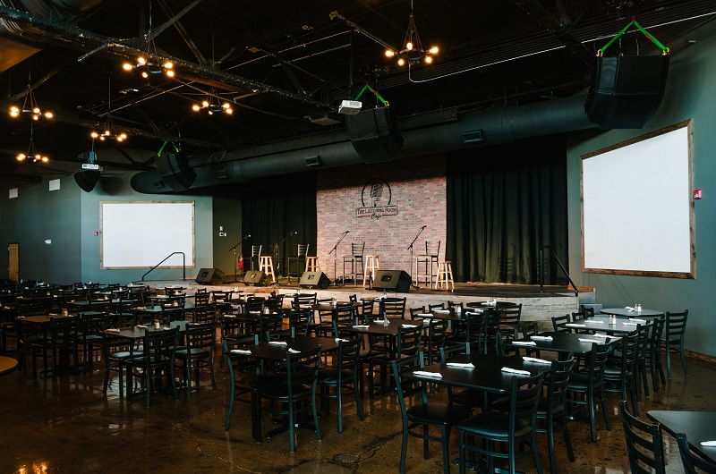 The new location of Nashville venue The Listening Room, featuring loudspeaker systems from Bose Professional. Photo by Quinn Ballard. © 2017.