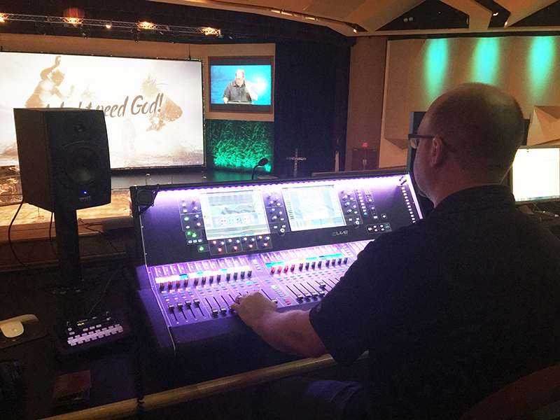 Mixes at the 1,800-seat Christian Life Assembly (Camp Hill, PA) on an Allen & Heath dLive console can range from a praise band and choir to full orchestra.