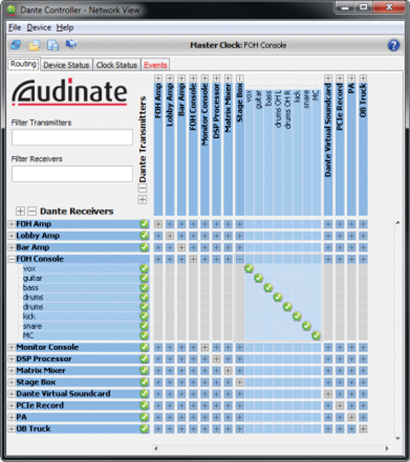 Audinate Dante Networking Controller Update