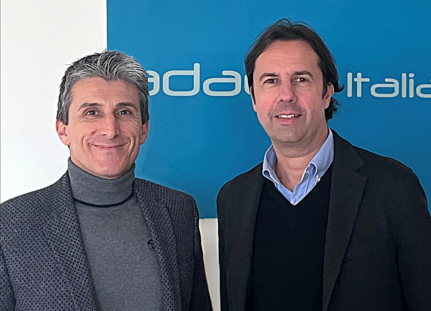 (L-R) Adagio Italia’s sales manager Michele Palladino and country manager Maurizio Curto look forward to the company’s representation of the Electro-Voice and Dynacord brands.