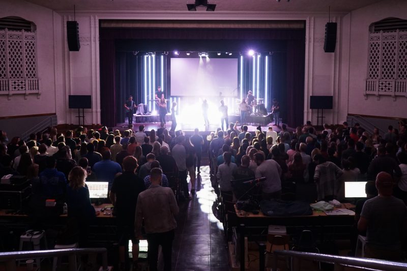 David and his team designed and installed a system that includes eight WPM a side with two ground-stacked SXH218 subs in front of the stage on the left and right side. It’s powered by two Martin Audio iKON iK81 and one iK42 amps with the system set up for one-box resolution––maximum optimization––that easily provides exceptional front to back and side to side coverage along with the necessary control to handle all of the reflective surfaces in the room.