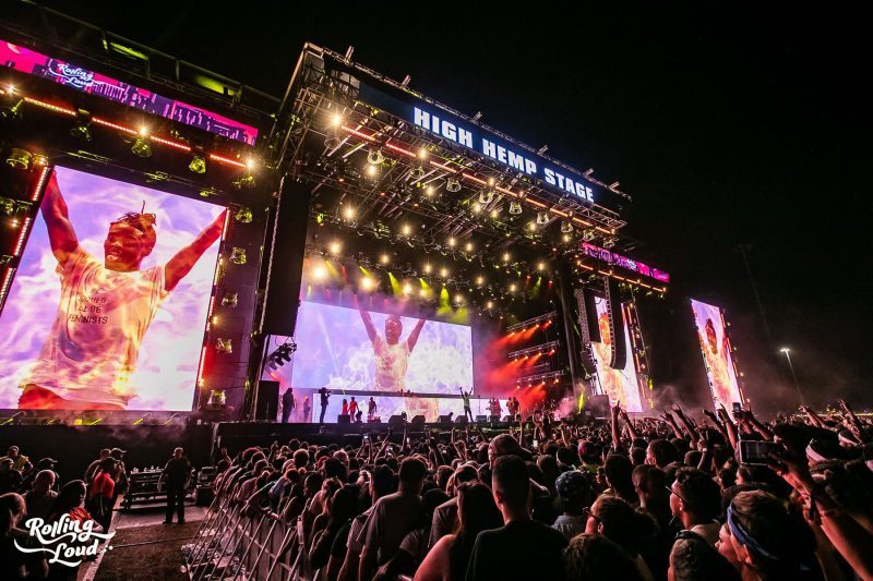 Rolling Loud’s High Hemp Stage featured a full K2 system deployed by 3G Productions (photo credit: Leanne Leuterio / @Snap_LL / lleuteriophoto.com)